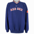 Nike - Boston Red Sox Embroidered Windbreaker 1990s XX-Large Vintage Retro Baseball