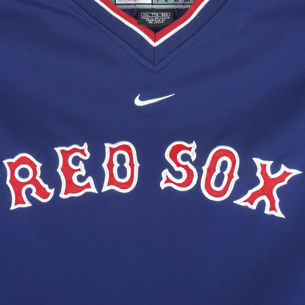 Nike - Boston Red Sox Embroidered Windbreaker 1990s XX-Large Vintage Retro Baseball