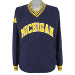 Champion - Michigan Wolverines Pullover Windbreaker 1990s Medium Vintage Retro College