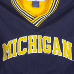 Champion - Michigan Wolverines Pullover Windbreaker 1990s Medium Vintage Retro College