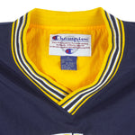 Champion - Michigan Wolverines Pullover Windbreaker 1990s Medium Vintage Retro Football College