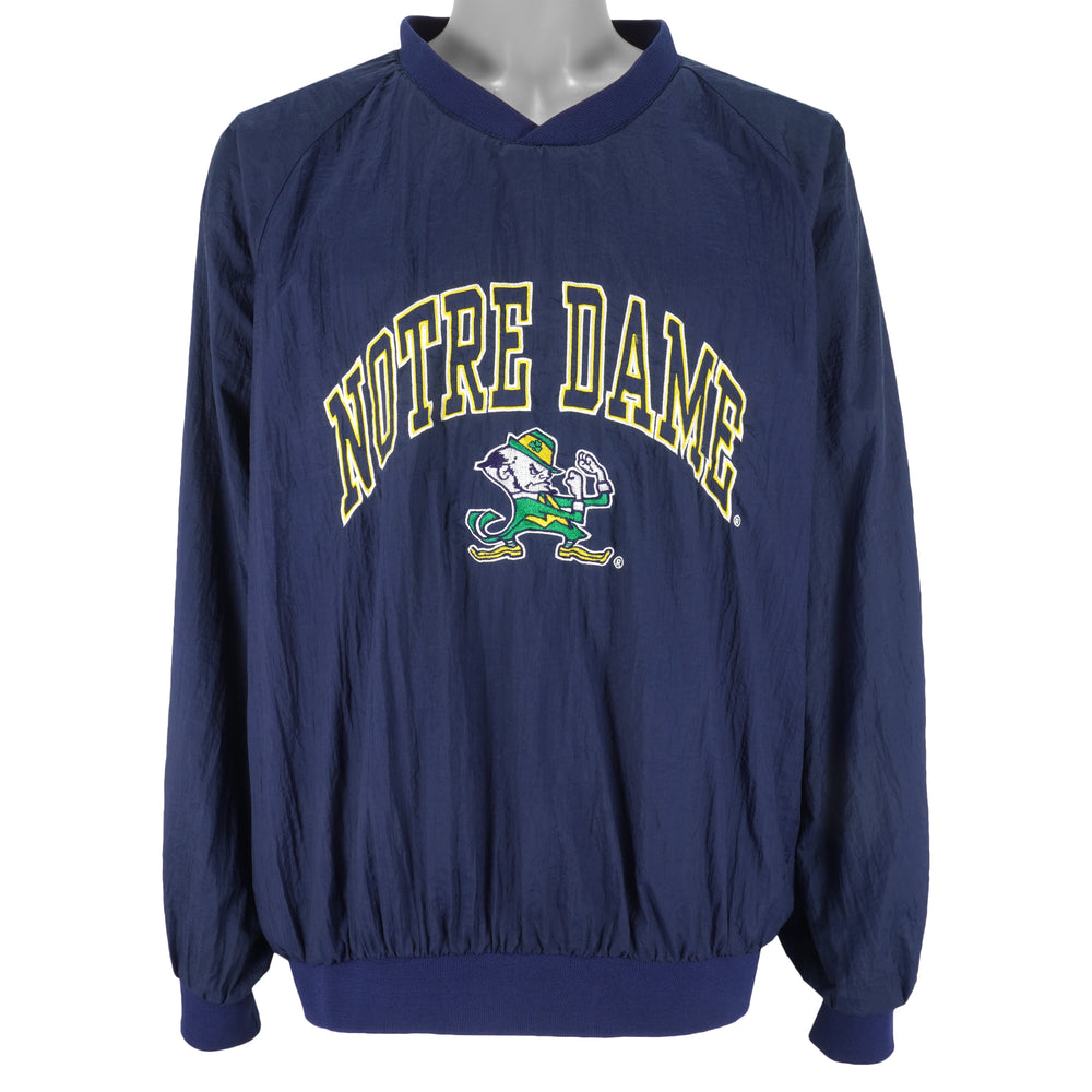 NCAA - Notre Dame Fighting Irish Embroidered Windbreaker 1990s X-Large Vintage Retro College