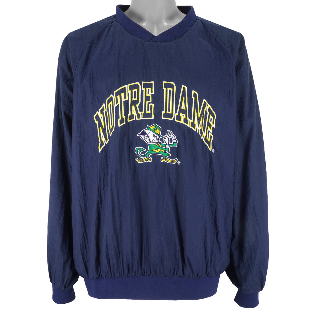 NCAA - Notre Dame Fighting Irish Embroidered Windbreaker 1990s X-Large Vintage Retro College