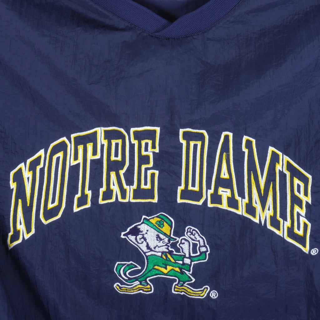 NCAA - Notre Dame Fighting Irish Embroidered Windbreaker 1990s X-Large Vintage Retro College