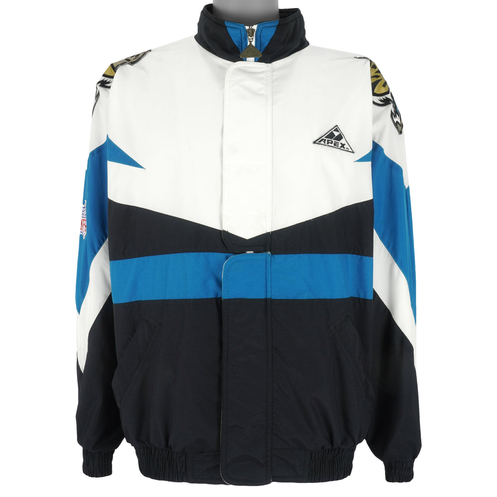 NFL (Apex One) - Jacksonville Jaguars Zip-Up Jacket 1990s Large Vintage Retro Football