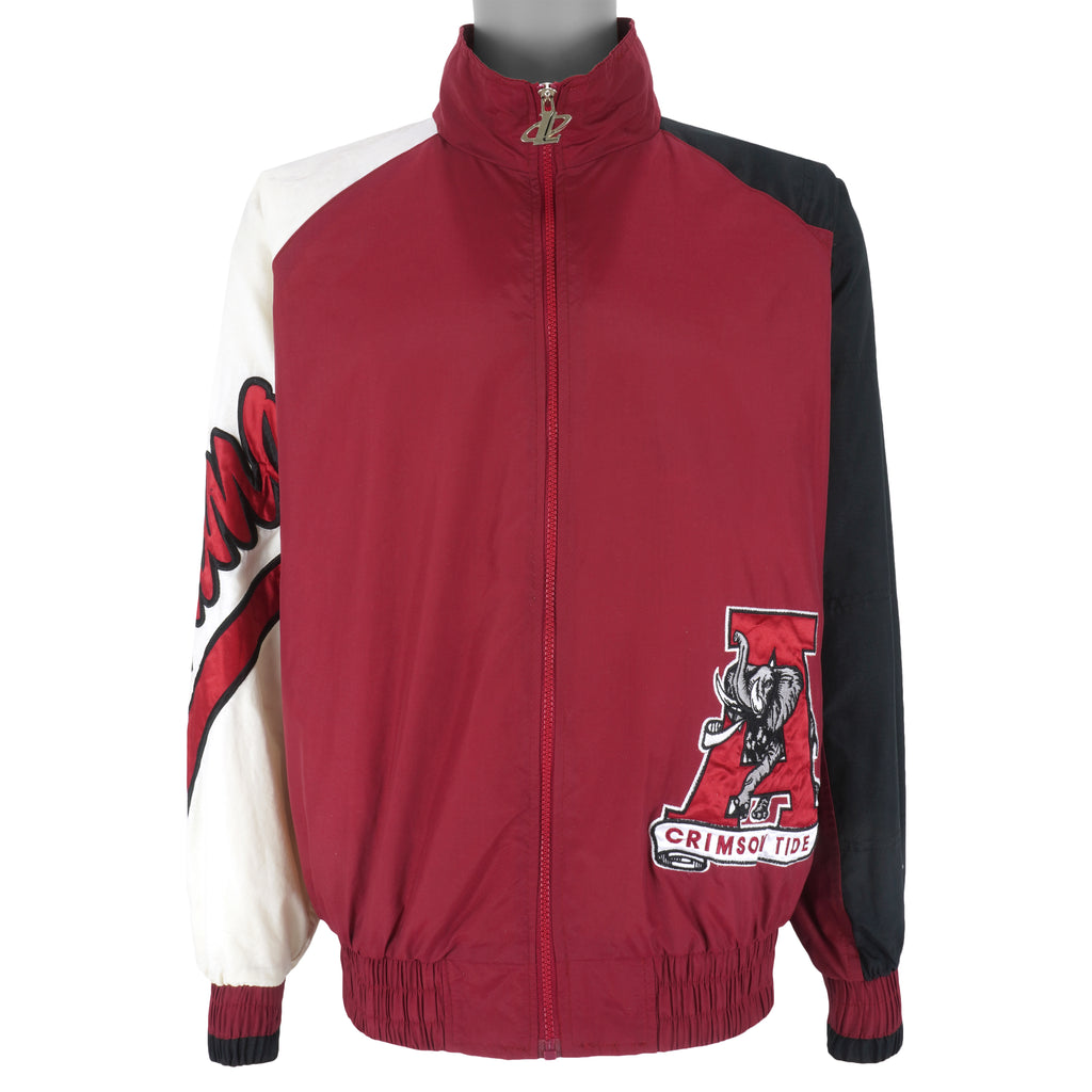 NCAA - Alabama Crimson Tide Zip-Up Windbreaker 1990s Large Vintage Retro College