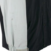 Nike - Black Racing Team Button-Up Windbreaker 1990s Large Vintage Retro
