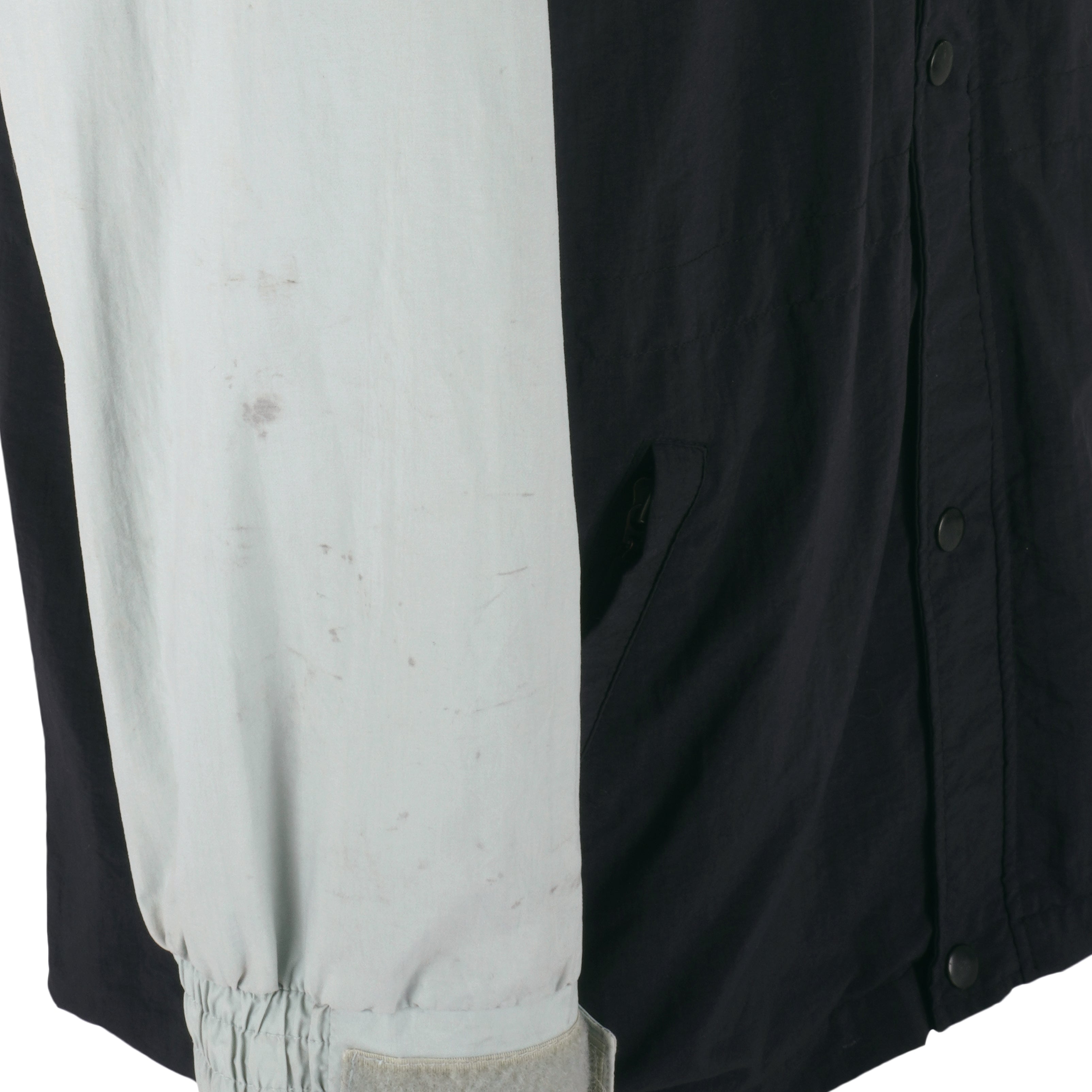 Nike - Black Racing Team Button-Up Windbreaker 1990s Large Vintage Retro