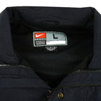 Nike - Black Racing Team Button-Up Windbreaker 1990s Large Vintage Retro