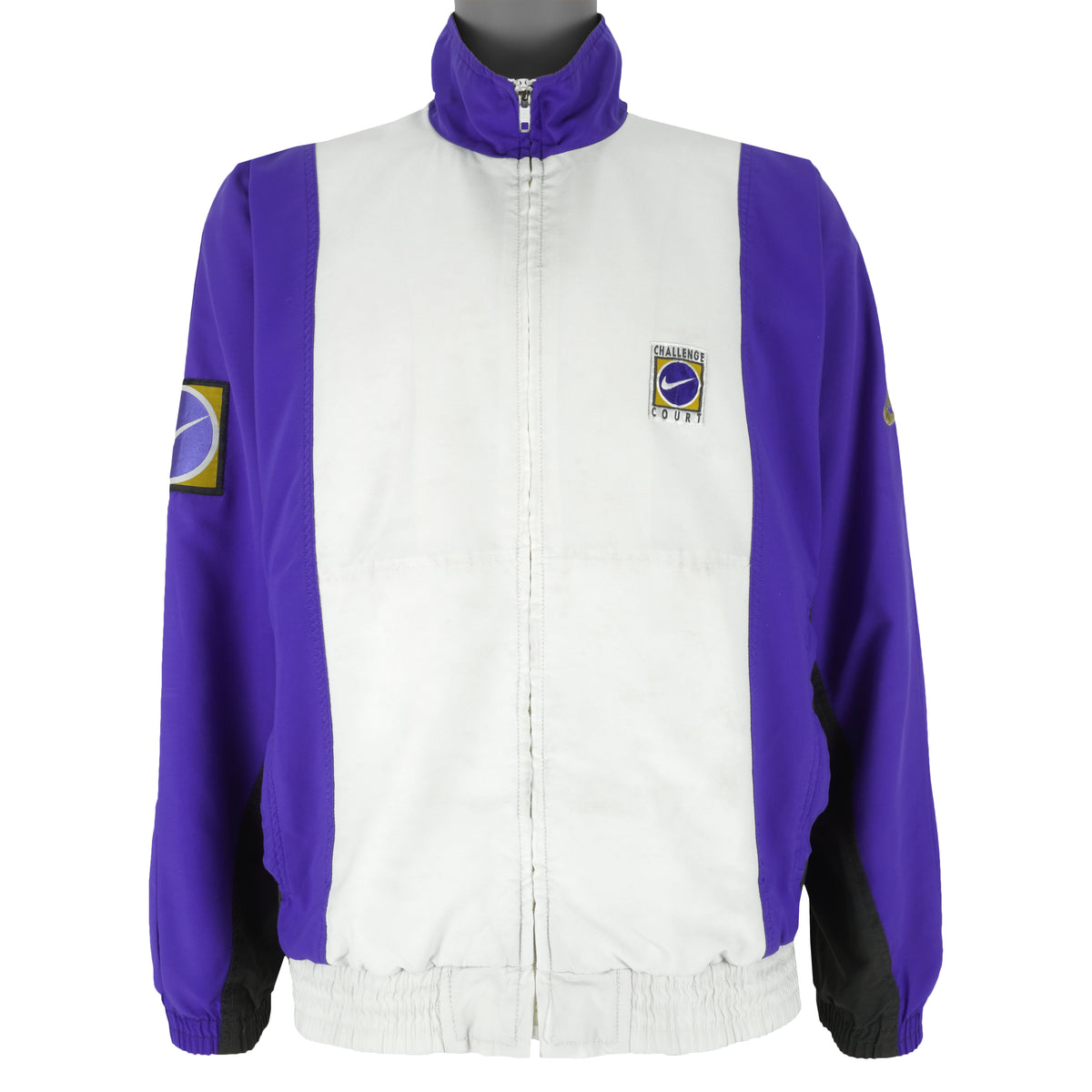 Nike - Purple Challenge Court Zip-Up Jacket 1990s Medium Vintage Retro