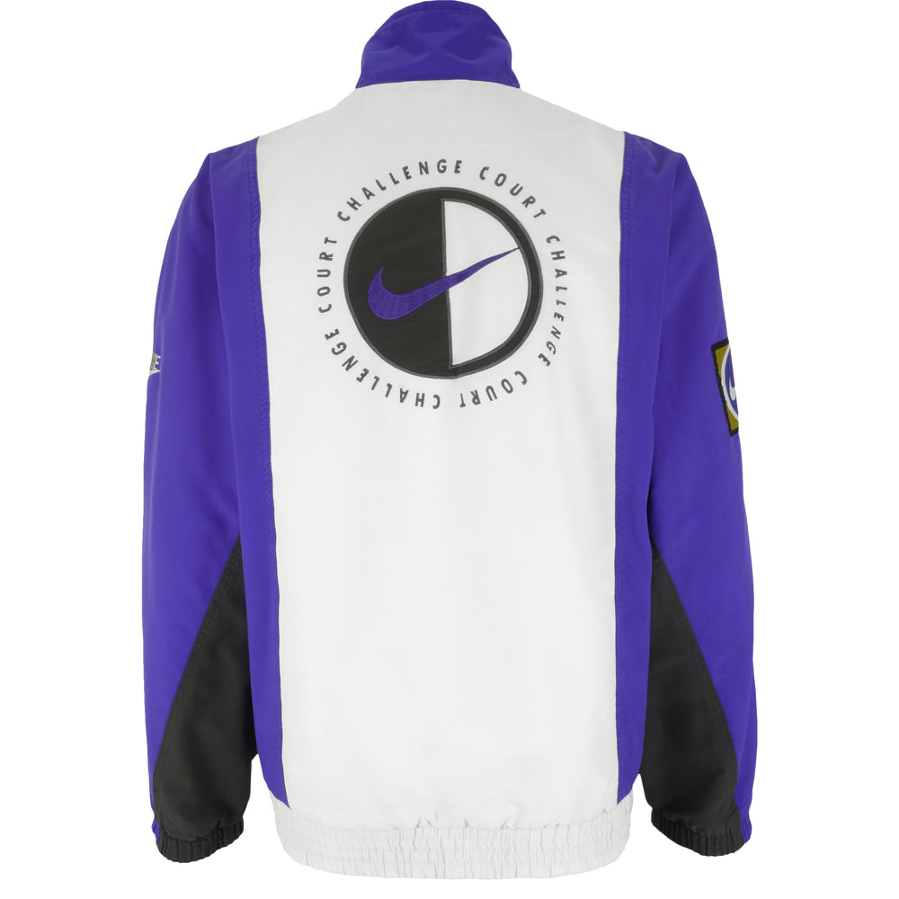 Nike - Purple Challenge Court Zip-Up Jacket 1990s Medium Vintage Retro