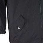 Adidas - Black Zip-Up Hooded Windbreaker 1990s X-Large Vintage Retro