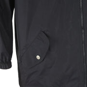 Adidas - Black Zip-Up Hooded Windbreaker 1990s X-Large Vintage Retro
