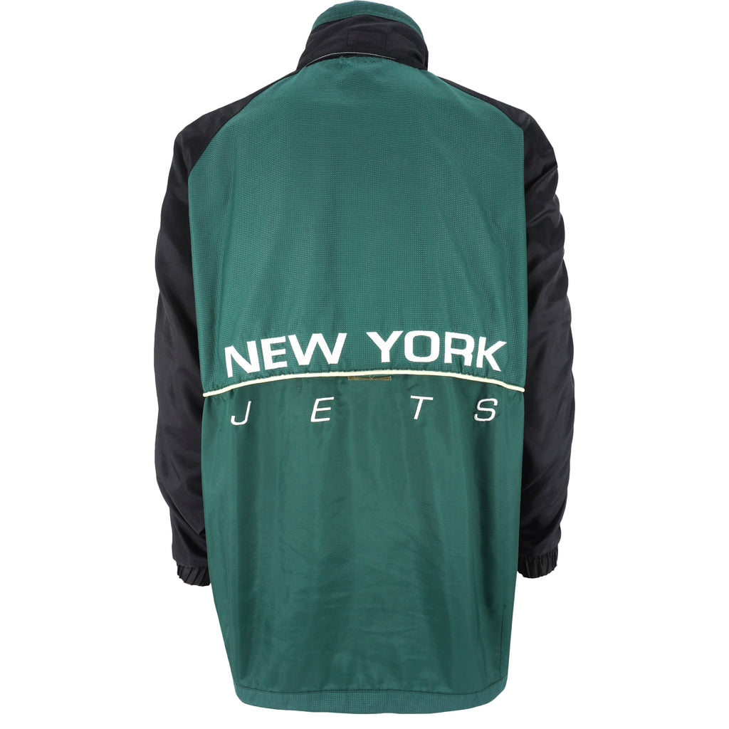 Starter - New York Jets Zip-Up Jacket 1990s Large Vintage Retro Football