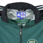 Starter - New York Jets Zip-Up Jacket 1990s Large Vintage Retro Football