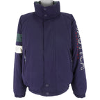 Nautica - Yellow & Blue Reversible Zip-Up Jacket 1990s X-Large Vintage Retro