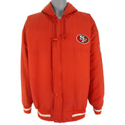 Starter - San Francisco 49ers Hooded Jacket 1990s Large Vintage Retro Football