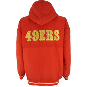 Starter - San Francisco 49ers Hooded Jacket 1990s Large Vintage Retro Football