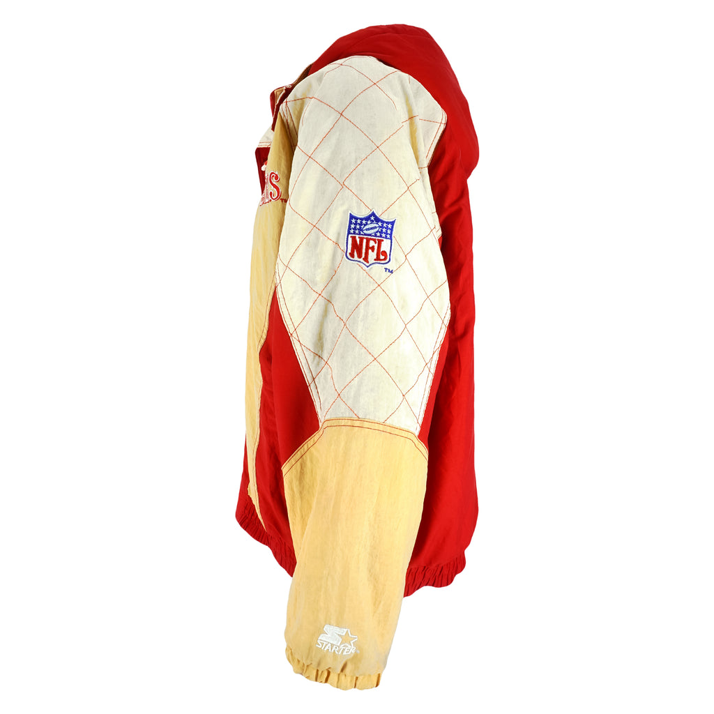 Starter - San Francisco 49ers Warm Jacket 1990s Medium Vintage Retro Football