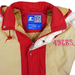 Starter - San Francisco 49ers Warm Jacket 1990s Medium Vintage Retro Football
