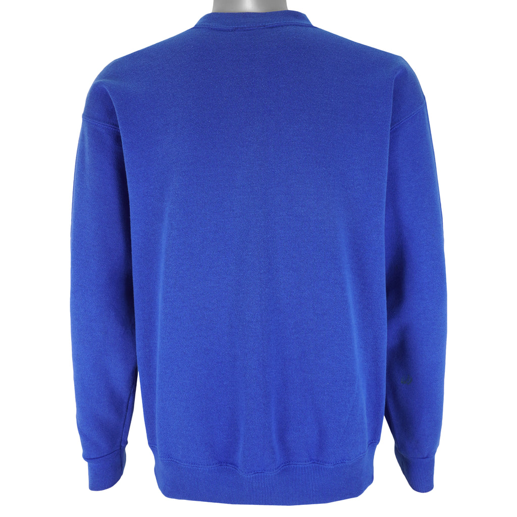 NFL - Blue Denver Broncos Crew Neck Sweatshirt 1995 Large Vintage Retro Football