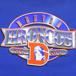 NFL - Blue Denver Broncos Crew Neck Sweatshirt 1995 Large Vintage Retro Football