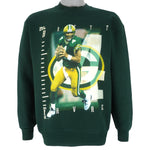 NFL (Pro Player) - Packers Brett Favre Crew Neck Sweatshirt 1996 Large Vintage Retro Football