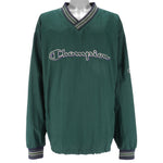 Champion - Green Embroidered Pullover Windbreaker 1990s 2X-Large