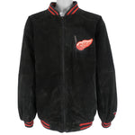 NHL (Pro Player) - Detroit Red Wings Zip-Up Fleece Jacket 1990s X-Large Vintage Retro Hockey