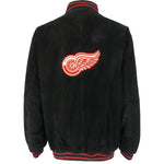 NHL (Pro Player) - Detroit Red Wings Leather Jacket 1990s X-Large