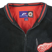 NHL (Pro Player) - Detroit Red Wings Zip-Up Fleece Jacket 1990s X-Large Vintage Retro Hockey