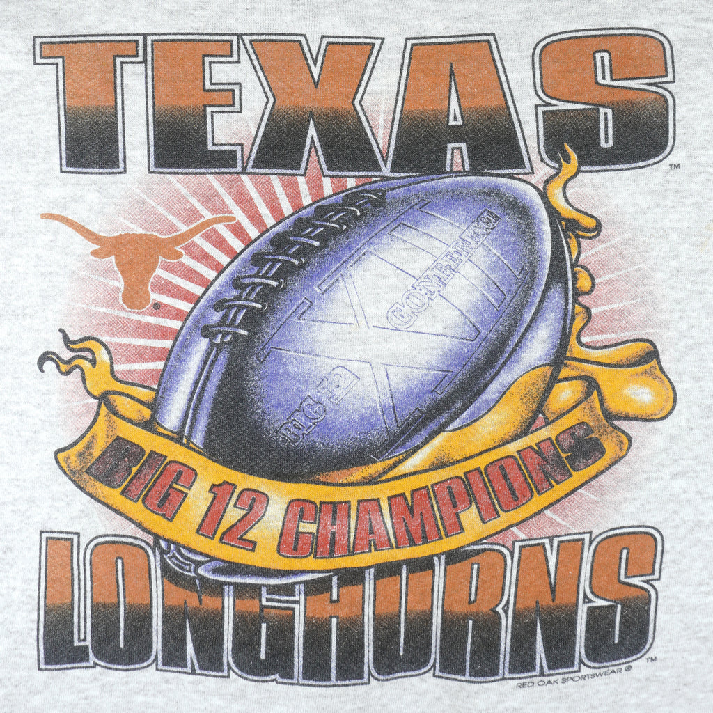 NCAA (Red Oak) - Texas Longhorns Crew Neck Sweatshirt 1990s X-Large Vintage Retro College