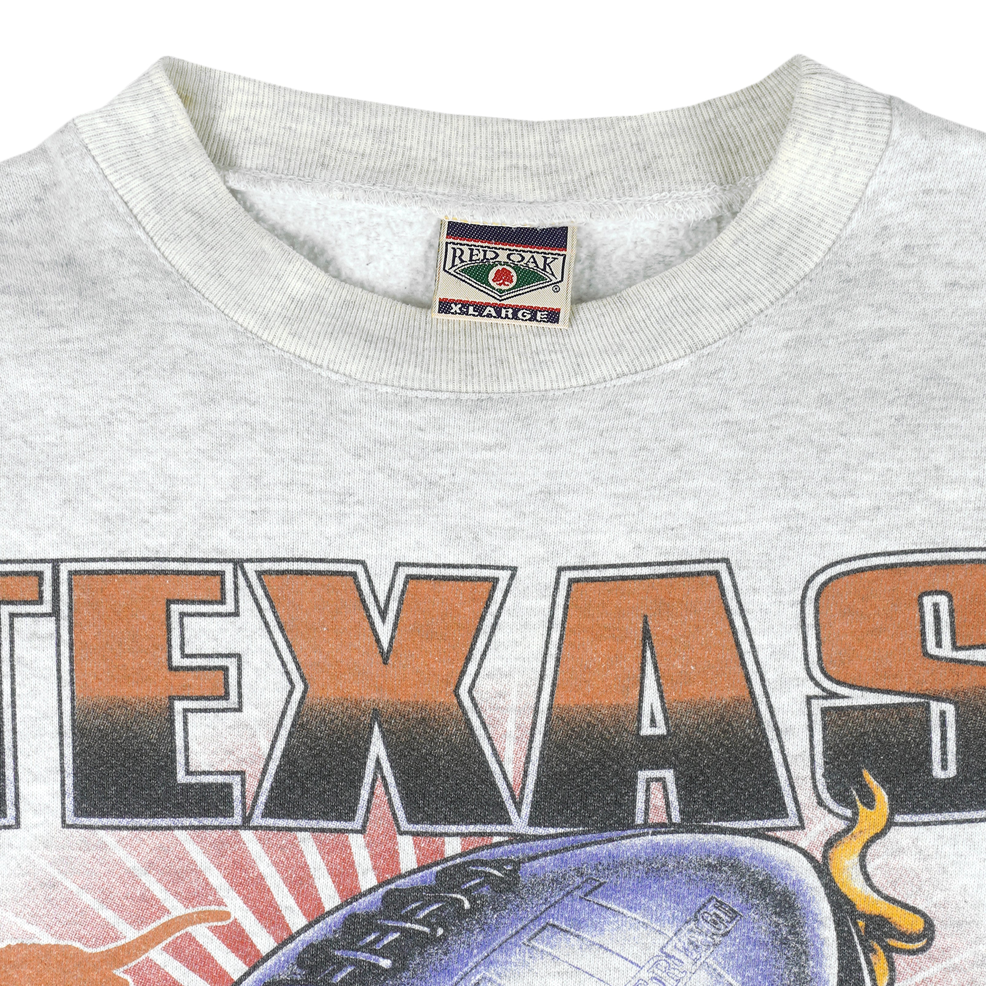 NCAA (Red Oak) - Texas Longhorns Crew Neck Sweatshirt 1990s X-Large Vintage Retro College