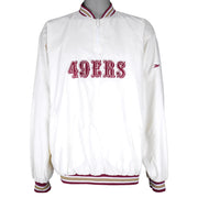 Reebok - San Francisco 49ers Pullover Windbreaker 1990s Large Vintage Retro Football