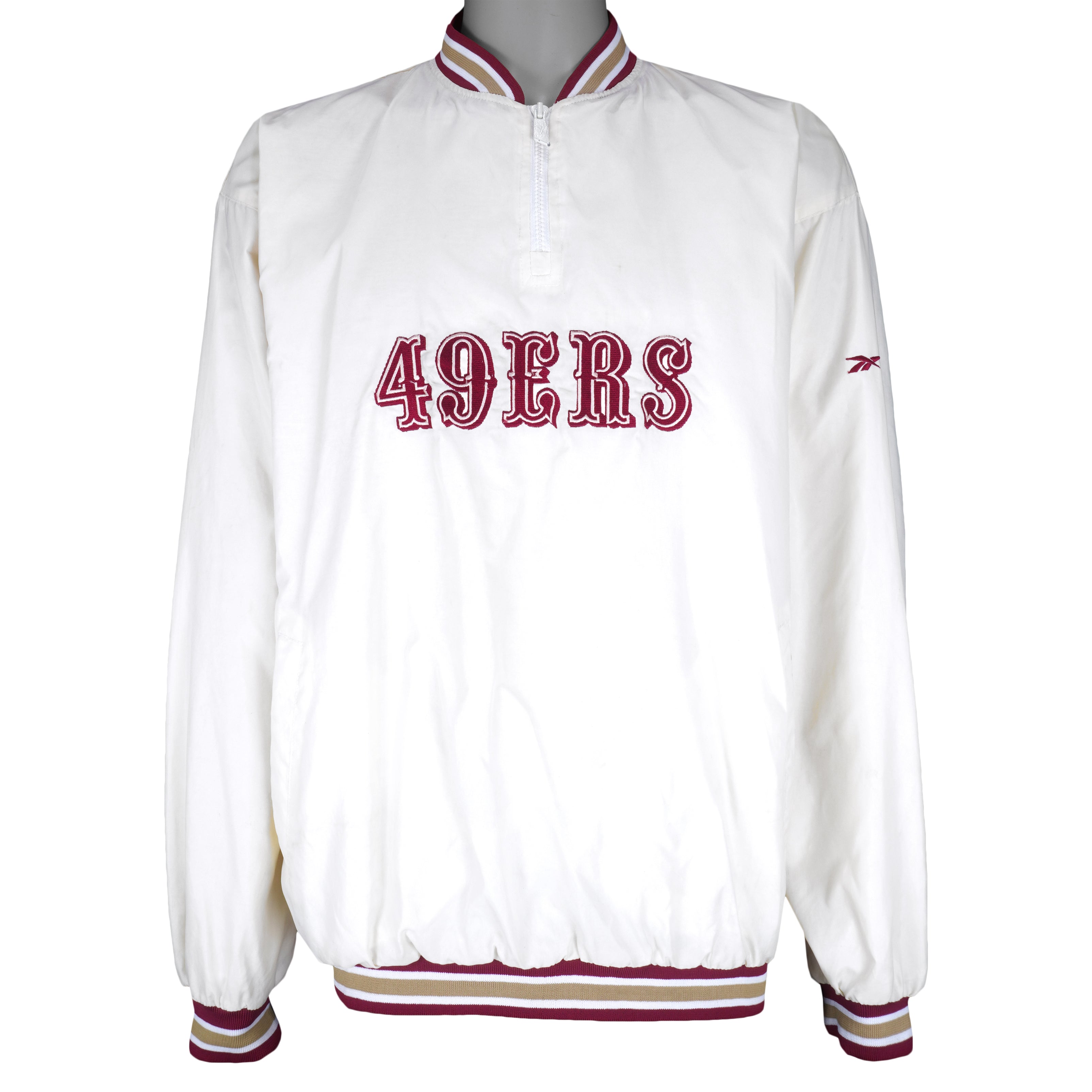 Reebok - San Francisco 49ers Pullover Windbreaker 1990s Large Vintage Retro Football