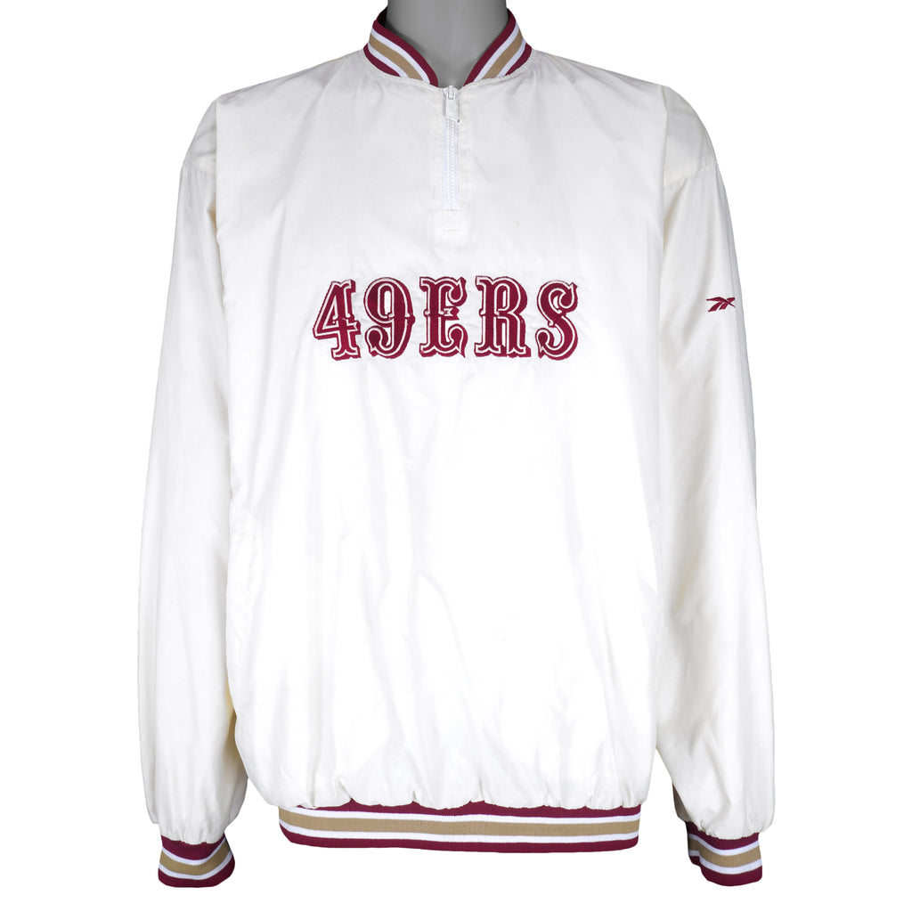Reebok - San Francisco 49ers Pullover Windbreaker 1990s Large Vintage Retro Football