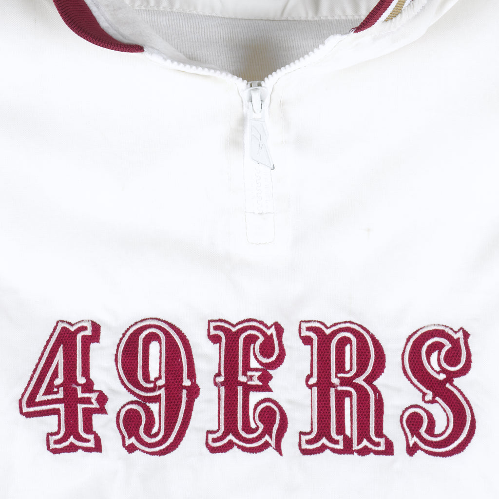 Reebok - San Francisco 49ers Pullover Windbreaker 1990s Large Vintage Retro Football