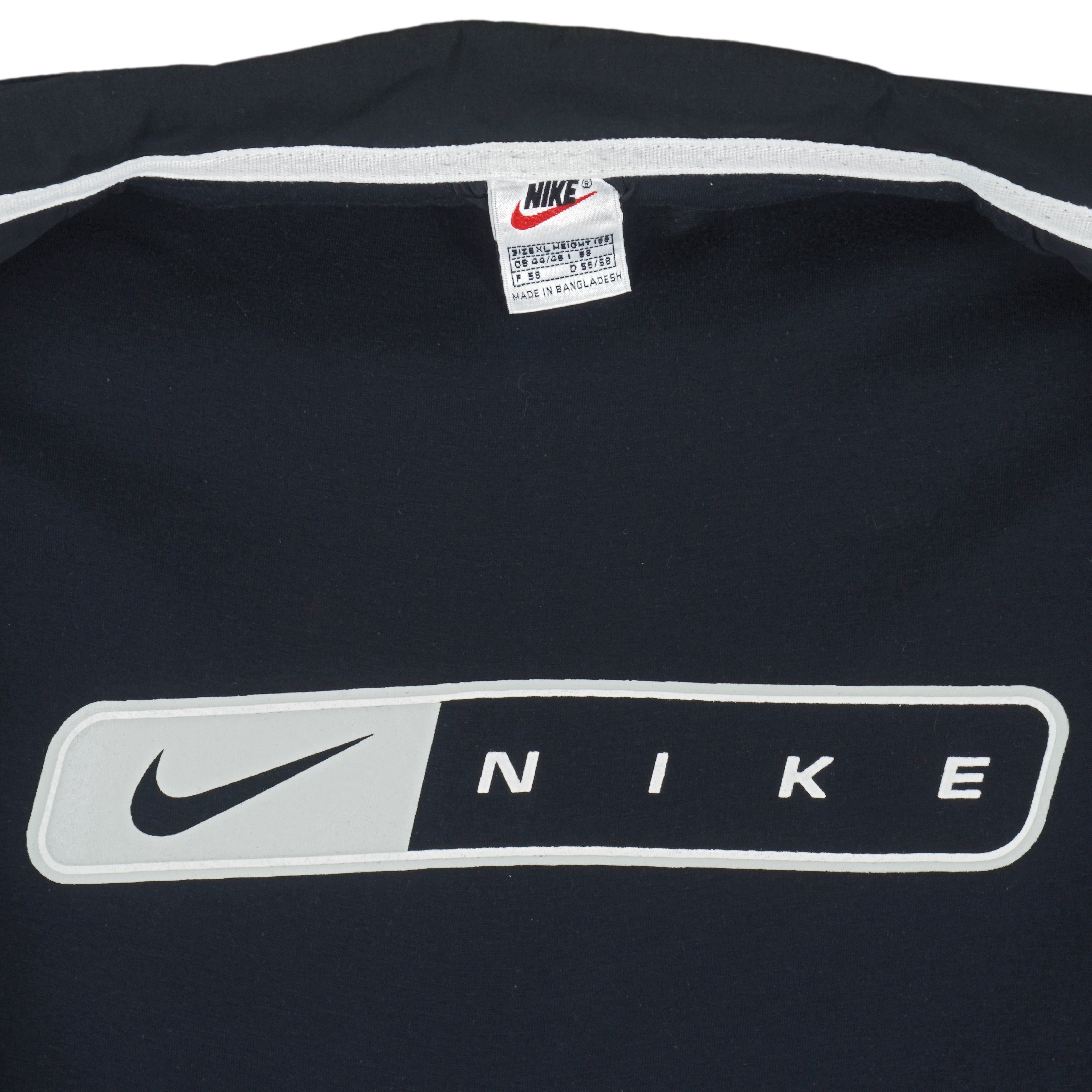 Nike  - White Embroidered Zip-Up Jacket 1990s X-Large Vintage Retro