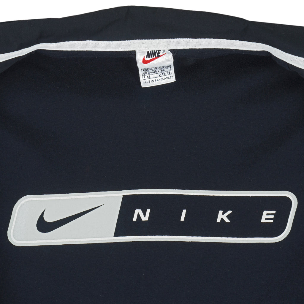 Nike  - White Embroidered Zip-Up Jacket 1990s X-Large Vintage Retro