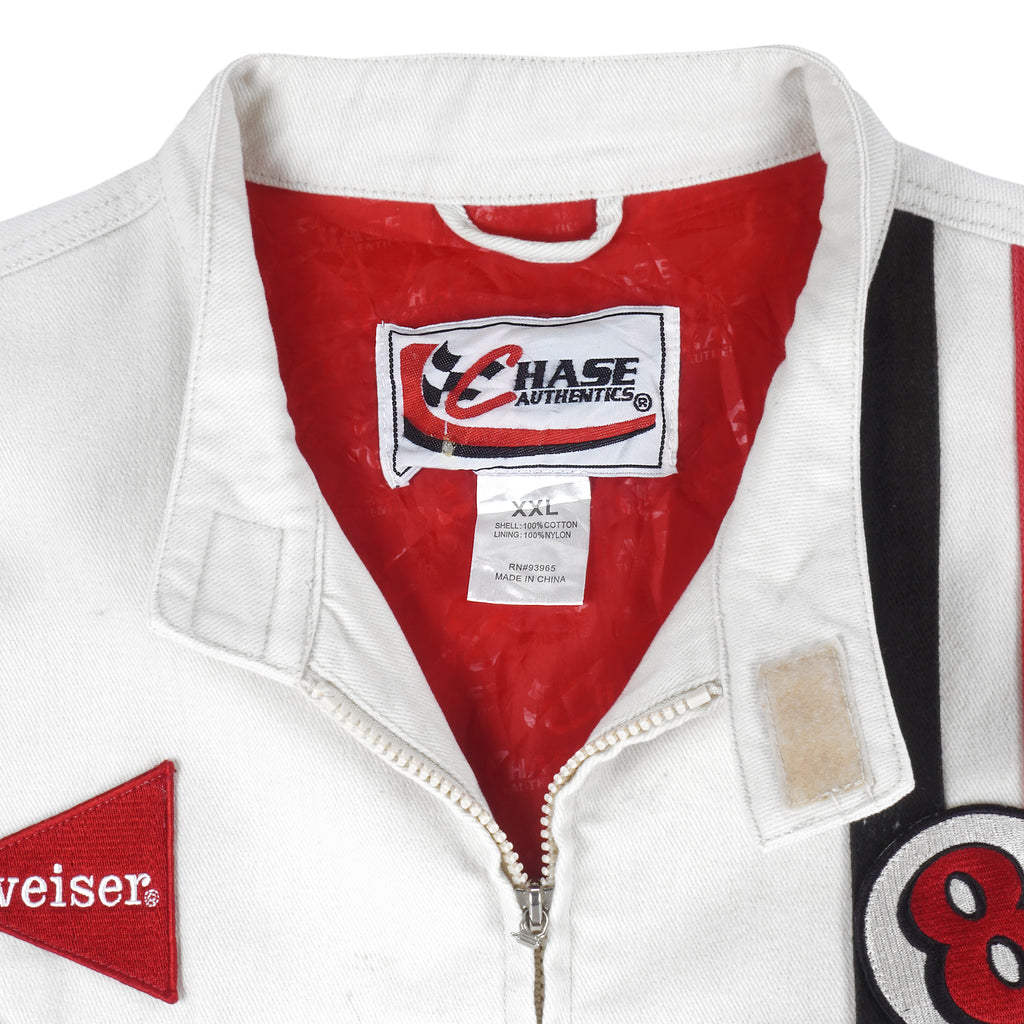 NASCAR (Chase) - Budweiser x Dale Jr. #8 Zip-Up Jacket 1990s XX-Large Vintage Retro