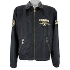 NFL (Campri Team Line) - Los Angeles Raiders Zip-Up Jacket 1990s Large Vintage Retro Football