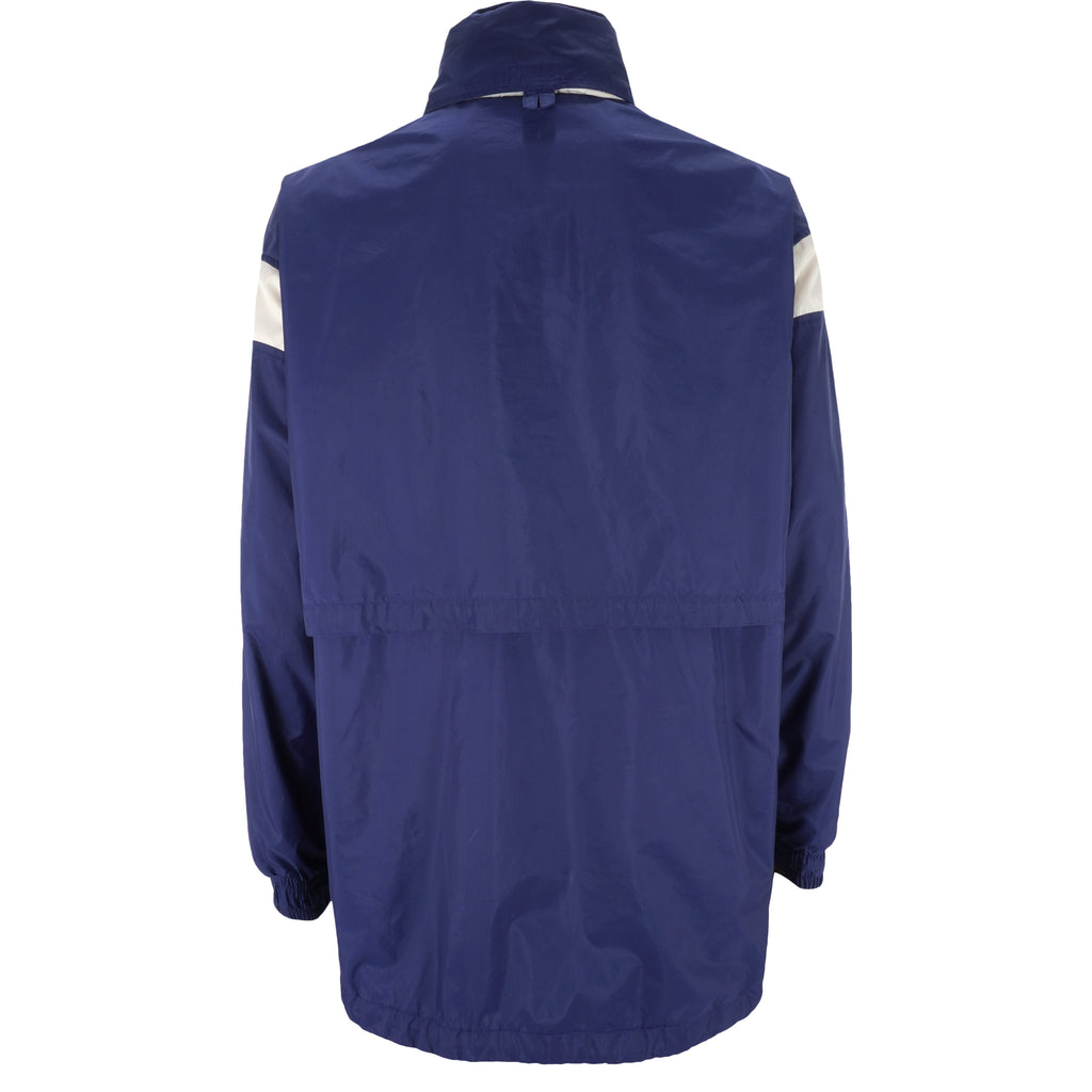 Nike  - Blue 1/2 Zip Embroidered Logo Pullover Windbreaker 1990s X-Large Vintage Retro