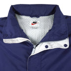 Nike  - Blue 1/2 Zip Embroidered Logo Pullover Windbreaker 1990s X-Large Vintage Retro