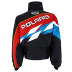 Polaris - Black Zip-Up Racing Jacket 1990s Large Vintage Retro