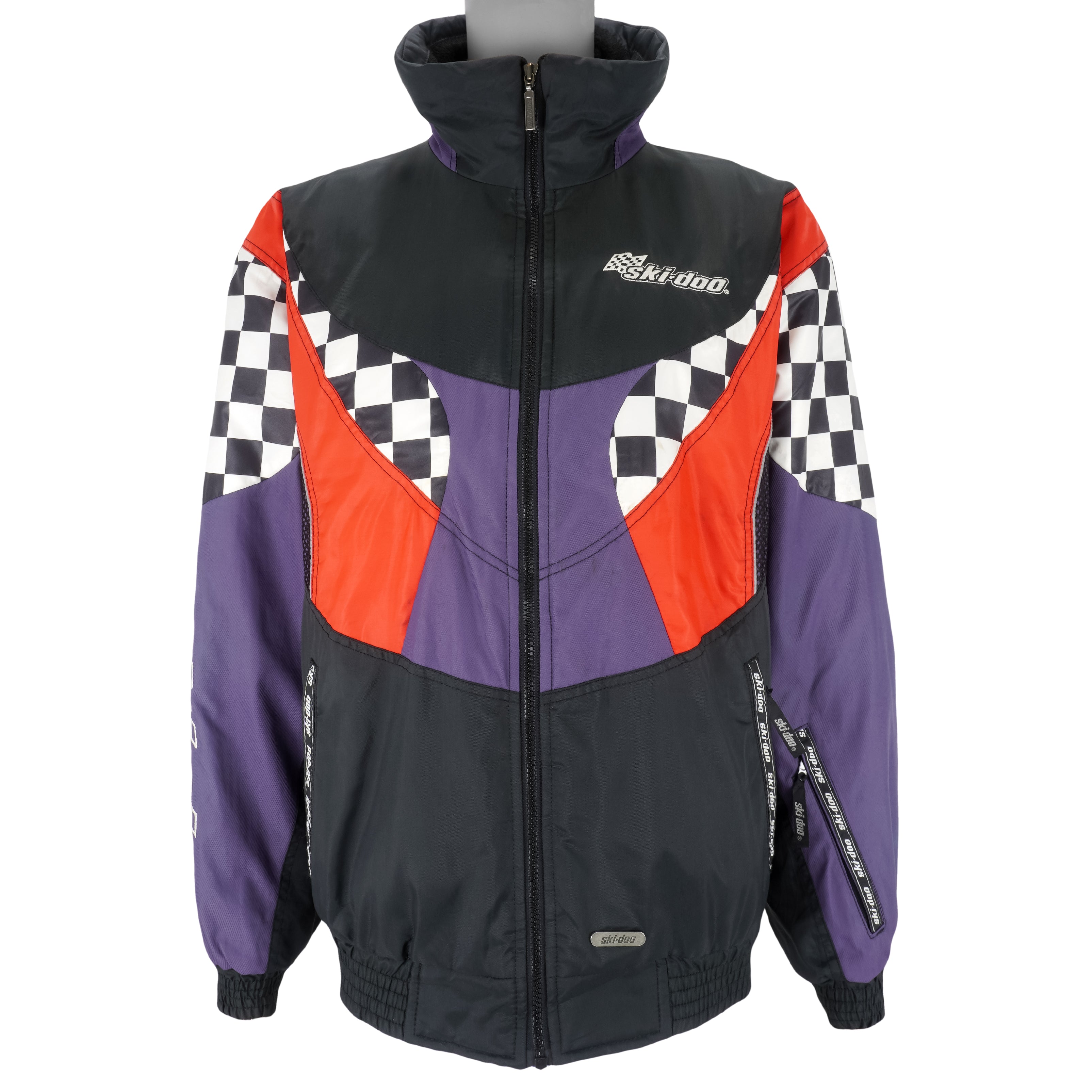 NASCAR - Ski-Doo Power Tricolor Jacket 1990s Large Vintage Retro