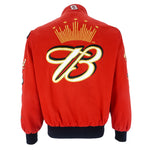 NASCAR - Red Budweiser - King of Beers Jacket 1990s Small Vintage Retro