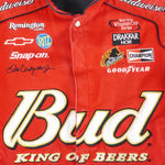 NASCAR - Red Budweiser - King of Beers Jacket 1990s Small Vintage Retro