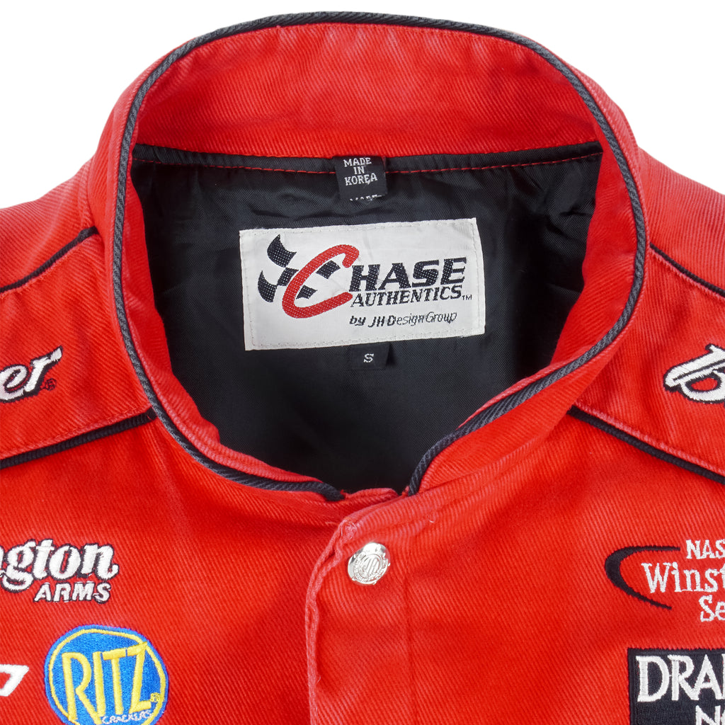 NASCAR - Red Budweiser - King of Beers Jacket 1990s Small Vintage Retro