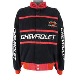 NASCAR (Racing Champions) - Black Chevrolet Racing Jacket 1990s X-Large Vintage Retro