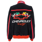 NASCAR (Racing Champions) - Black Chevrolet Racing Jacket 1990s X-Large Vintage Retro